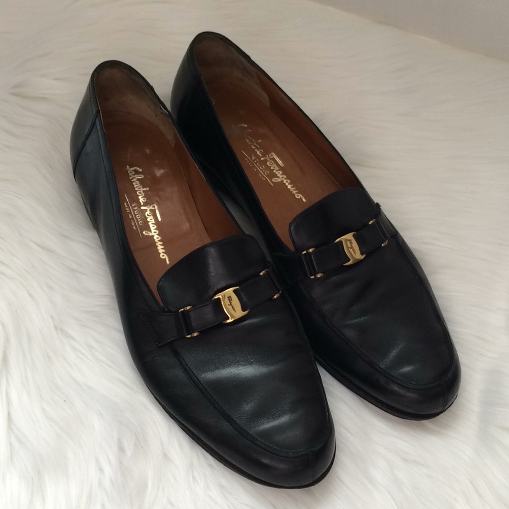 Salvatore Ferragamo Men’s Shoe Black Gold